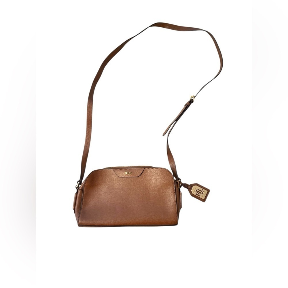 Lauren Ralph Lauren Women's Tate Crossbody Bag Leather Brown